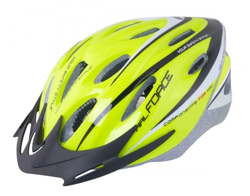 FORCE HAL kerékpáros sisak fluo L-XL 58-62cm