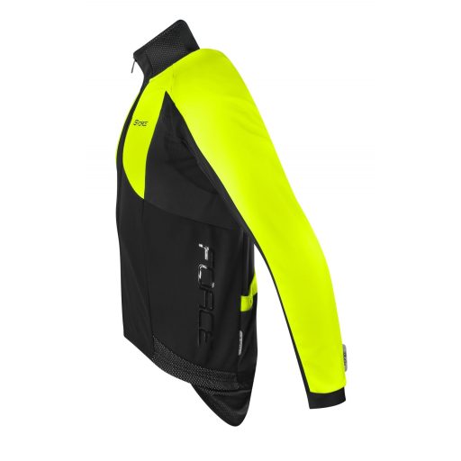 FORCE X100 kerékpáros dzseki téli fekete-fluo L