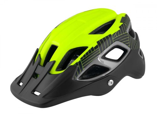 FORCE AVES MTB kerékpáros sisak fluo-fekete L-XL (58-61)