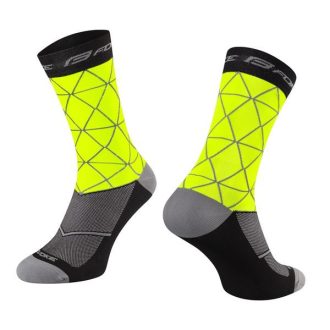 FORCE EVOKE sportzokni fluo-fekete S-M/36-41