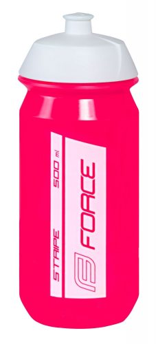 FORCE STRIPE kulacs 0,5l rózsaszín-fehér