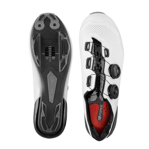 FORCE WARRIOR carbon MTB kerékpáros cipő fehér 43