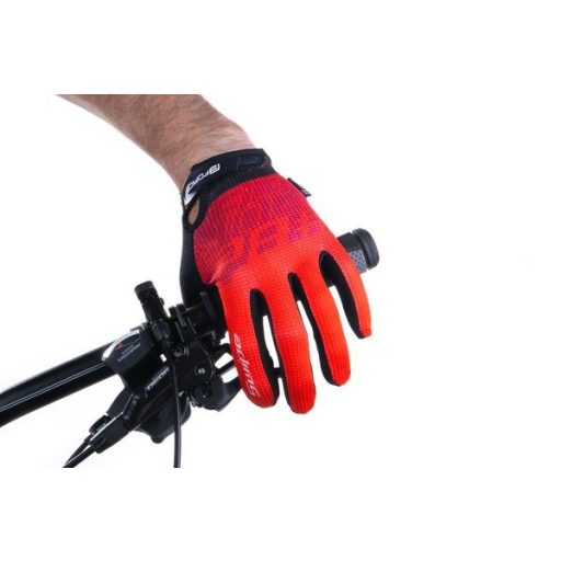 FORCE MTB SWIPE kerékpáros kesztyű piros L