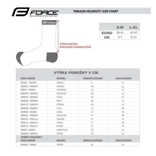 FORCE ARCTIC sportzokni téli bordó-piros L-XL (42-47)