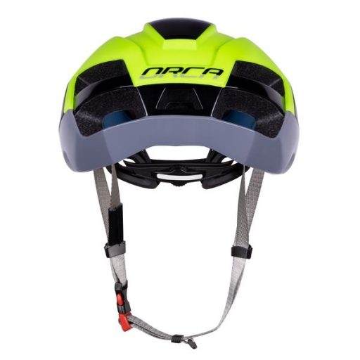 FORCE ORCA kerékpáros sisak fluo matt-szürke L-XL (58-63)