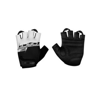 FORCE SPORT kerékpáros kesztyű fekete-fehér M