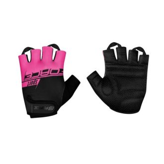 FORCE SPORT LADY kerékpáros kesztyű fekete-rózsaszín XS
