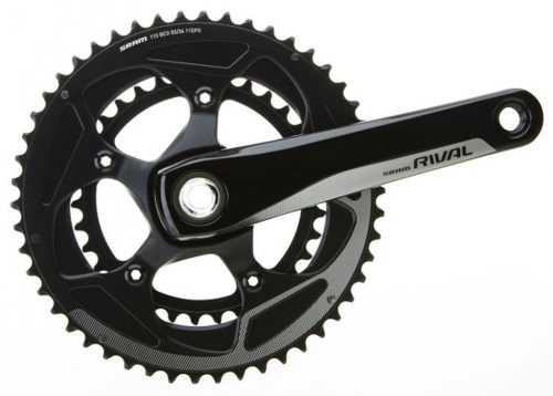 Sram Rival 22 integrált országúti hajtómű középcsapágy nélkül [fekete, 46/36, 175 mm]