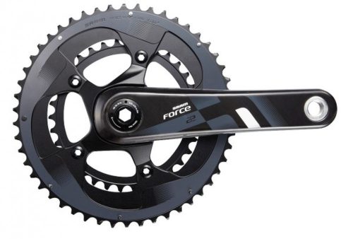 Sram Force 22 GXP integrált országúti hajtómű középcsapágy nélkül [fekete, 53/39, 165 mm]