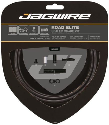 Jagwire Road Elite tömített fék bowdenszett [fekete]