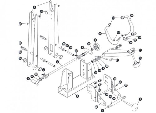 Park Tool TS4 centírállványhoz tengely