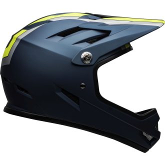   Bell Sanction fullface kerékpáros sisak [matt kék/sárga, 58-60 cm (L)]