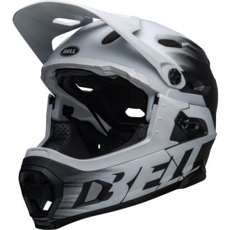   Bell Super DH Spherical fullface kerékpáros sisak [fekete / fehér, 53-58 cm (M)]