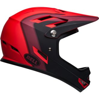   Bell Sanction fullface kerékpáros sisak [matt piros / fekete, 58-60 cm (L)]