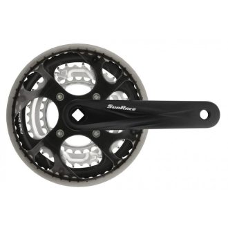   Sunrace FCM300 négyszögtengelyes hajtómű 48/38/28T [fekete, 170 mm]