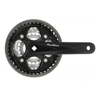   Sunrace FCM500 42/34/24T négyszögtengelyes hajtómű [fekete, 170 mm]