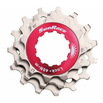   Sunrace SPCS10 csere lánckerék szett [ezüst-piros, 11-13-15]