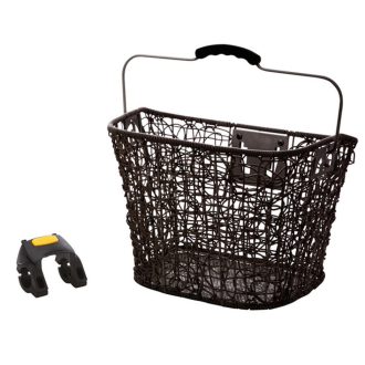   Acor ABK-21304 műanyagfonatos előre szerelhető kosár [fekete]