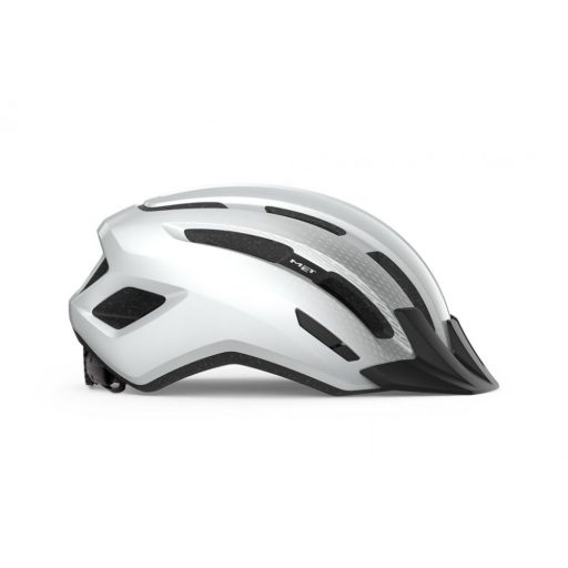 MET Downtown kerékpáros sisak [fényes fehér, 58-61 cm (M/L)]
