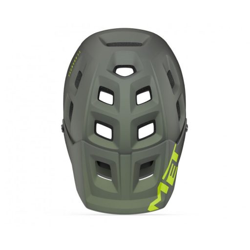 MET Terranova kerékpáros sisak [matt szürke-lime, 52-56 cm (S)]
