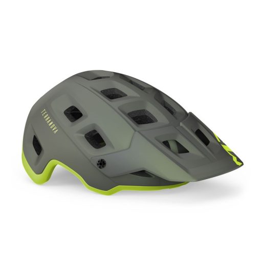 MET Terranova kerékpáros sisak [matt szürke-lime, 52-56 cm (S)]