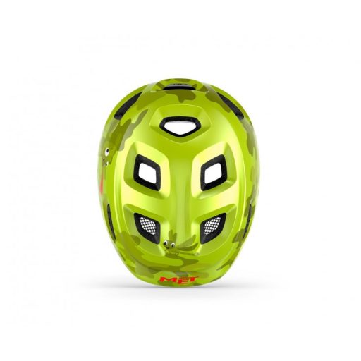 MET Hooray gyermek kerékpáros sisak [fényes lime-kaméleon, 52-55 cm (S)]