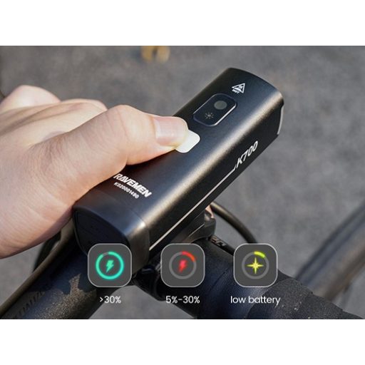 Ravemen K700 akkumulátoros első lámpa AI technológiával