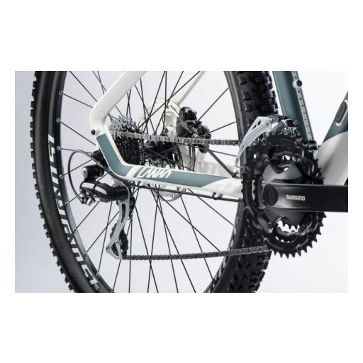 GHOST Lanao Essential 27.5 Pearl White/Metallic Green Gloss