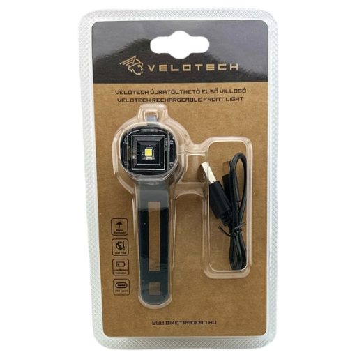 VELOTECH első villogó 1LED USB