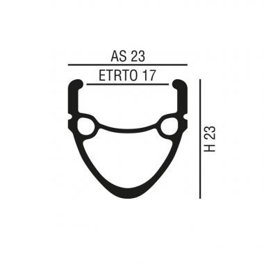 Abroncs 20" (406) 36H alu df, ezüst MI