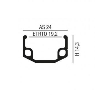 Abroncs 26" (559) 36H alu szimpla ezüst SI
