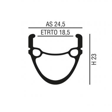 Abroncs 26" (559) 36H alu df, fekete MIXL V-fék