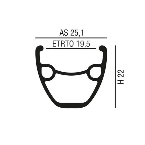 Abroncs 27,5" (584) 36H alu df, fek, P,DISK szege,