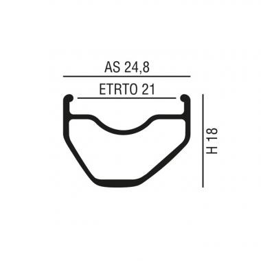 Abroncs 27,5" (584) 32H alu df, fek, PXLCC DISK