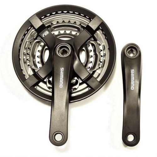 Hajtómű MTB alu Z 28-38-48 shimano FC TY501 fekete