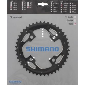 Lánckerék 44F Shimano FCT671 fekete 3x10 PDC 104mm