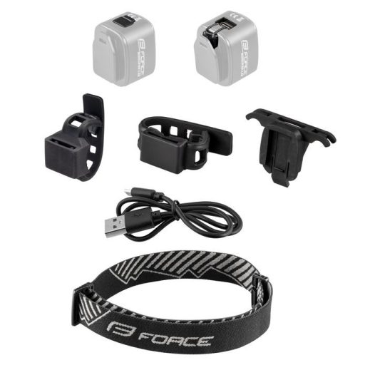 FORCE FLEA univerzális kerékpár lámpa 200 lumen USB