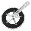 Sturmey Archer FCT28 170mm/48T négyszögtengelyes hajtómű [ezüst-fekete, 48, 170 mm]