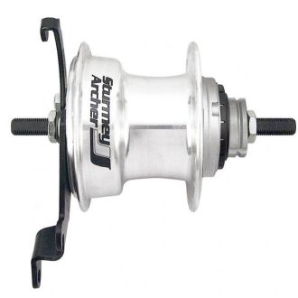   Sturmey Archer X-RD3 3 seb. Dobfékes agyváltó (szett) [ezüst, 36]