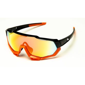 Szemüveg BIKEFUN STEALTH narancs-fekete keret/piros lencse