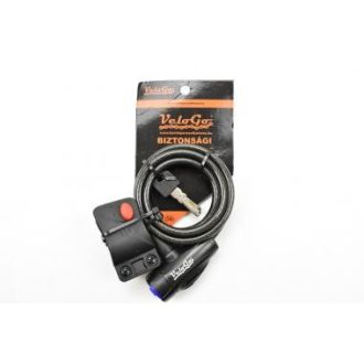 Lakat VeloGo kulcsos 8×1500mm fekete tartóval
