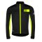 FORCE FROST softshell kerékpáros dzseki fekete-fluo M