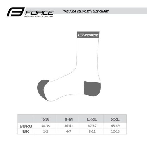 FORCE SPOT sportzokni fekete-fluo L-XL (42-46)