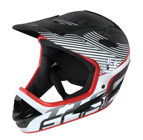 FORCE TIGER downhill sisak fekete-piros-fehér s-m (57-58)