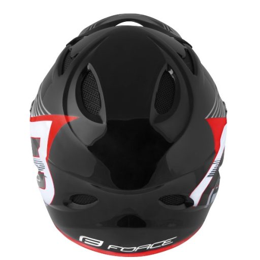 FORCE TIGER downhill sisak fekete-piros-fehér l-xl (59-61)