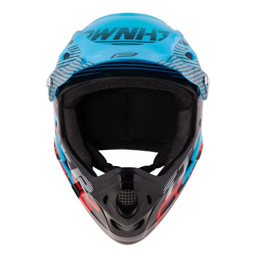 FORCE TIGER downhill sisak matt kék-fekete-piros L-XL (59-61)