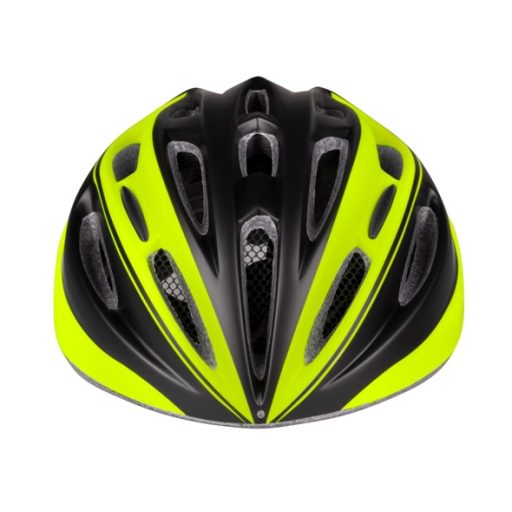 FORCE TERY kerékpáros sisak fekete-fluo S-M (54-58)