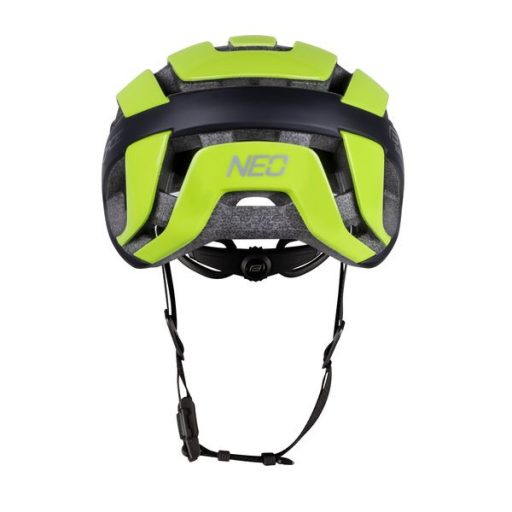 FORCE NEO kerékpáros sisak fluo-fekete S-M (55-59)