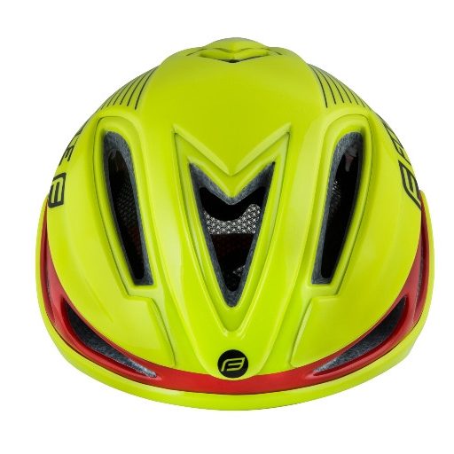 FORCE REX kerékpáros sisak fluo-piros S-M (56-58)