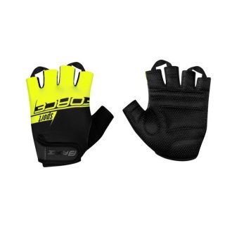 FORCE SPORT kerékpáros kesztyű fekete-fluo M
